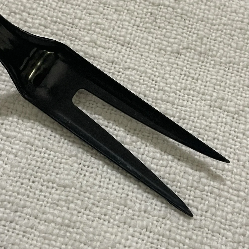 Vintage Tailor Made Products Black Nylon Plastic Cooking Fork 11.5
